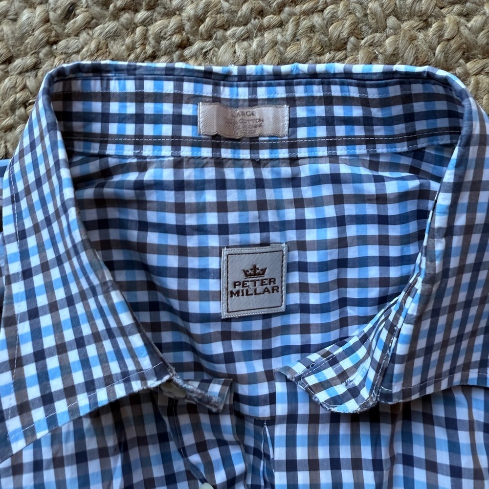 Peter Millar Men’s Buttondown Shirt sz: Large - Picture 2 of 5